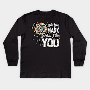 Dot Day international dot day make your mark dot day Kids Long Sleeve T-Shirt